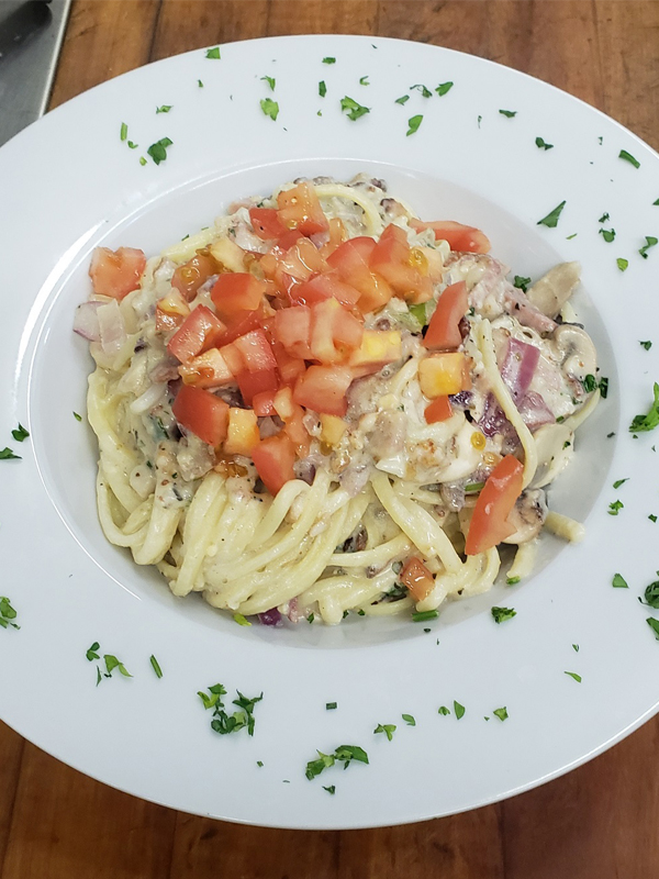 Pollo mondo pasta