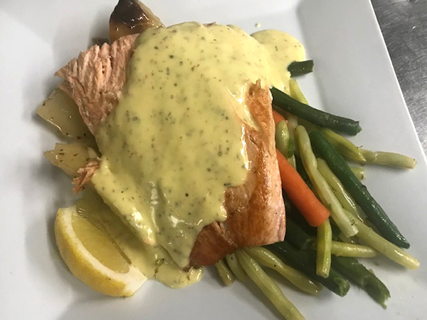 Salmon dish